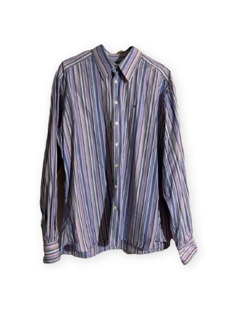 Burberry Burberry London Purple Multi Striped Shirt Vintage