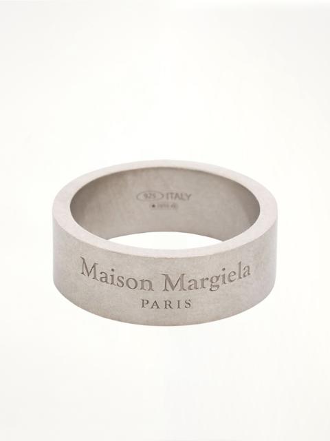 Maison Margiela Etched Logo Ring in Silver