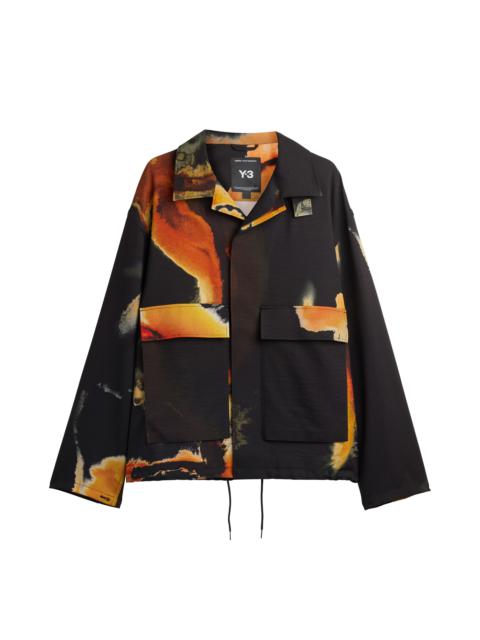 Y-3 Y-3 Allover Print Sport Uniform Coach's Jacket in Black/Multicolor at Nordstrom