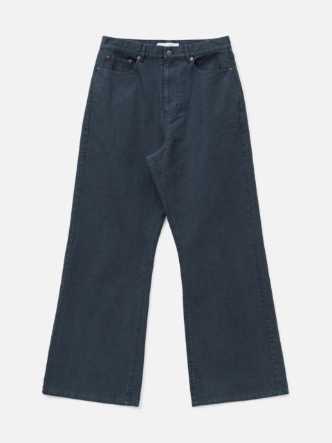 Tonywack WASHED COTTON TWILL LOOSE FLARED JEANS