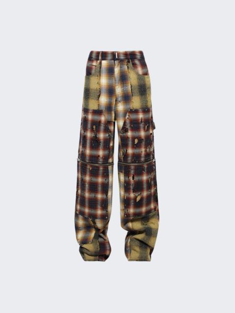 Givenchy Zip Off Carpenter Denim Trousers Black and Red