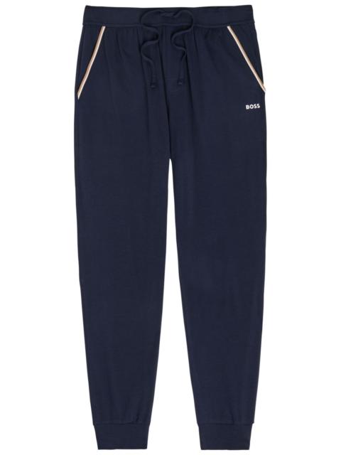 BOSS Boss Tapered-leg Stretch-cotton Sweatpants