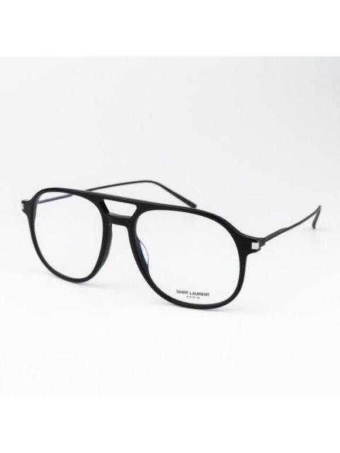 SAINT LAURENT NEW Saint Laurent SL626 001 Black Aviator Unisex Eyeglasses