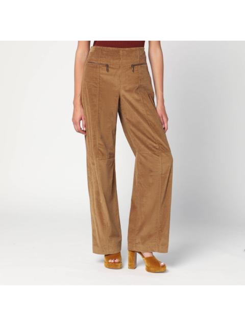 Etro Etro Brown Velvet Palazzo Pants Women