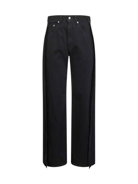 MM6 Maison Margiela Black denim straight leg jeans