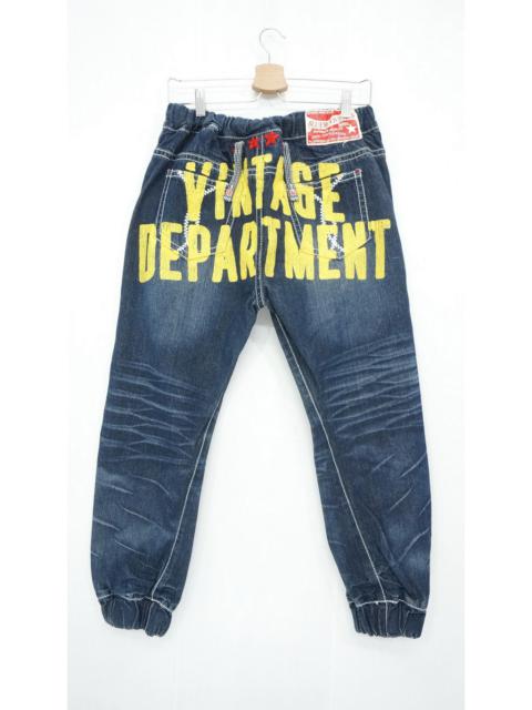 Other Designers Blue Moon Vintage Department Printed Spellout Joggers Jeans