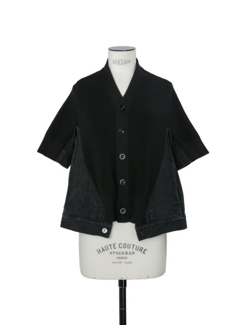 sacai Denim x Knit Cardigan