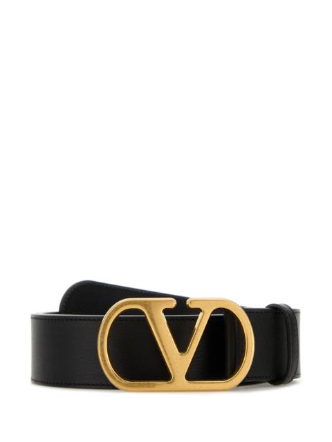 Valentino Black leather belt