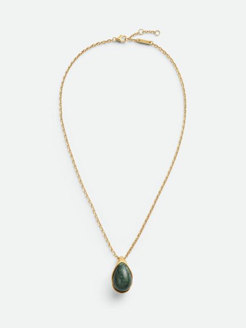 Bottega Veneta Drop Marble Pendant Necklace