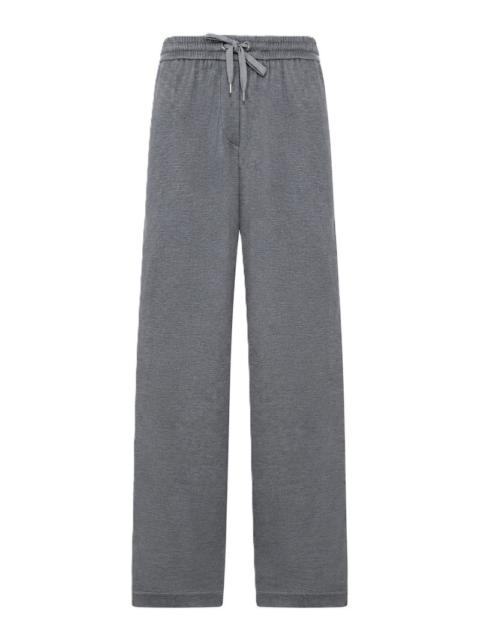 Brunello Cucinelli Brunello Cucinelli Women Wide Leg Trousers With Drawstring