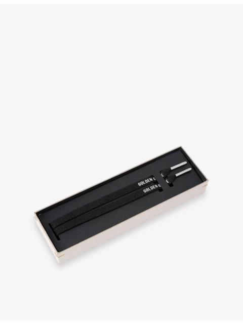 Golden Goose Logo-Print Woven Shoes Laces