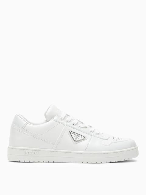 Prada Prada Men White Leather Downtown Sneakers