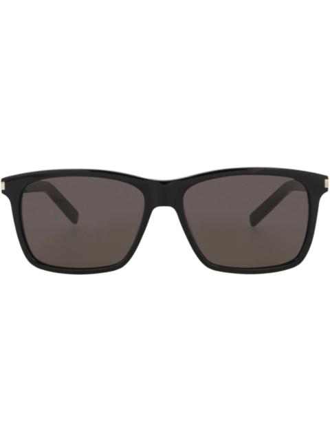 SAINT LAURENT Saint Laurent Square-Frame Acetate Sunglasses Black Black Black (SL339-30008541-001)