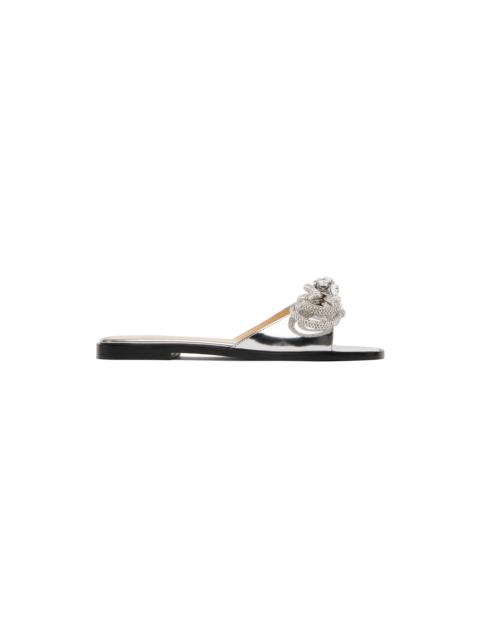 Silver Double Bow Mirror 10 Sandals