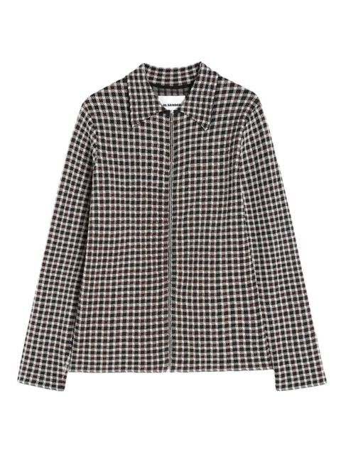 Jil Sander Polyester Brown Check Shirt