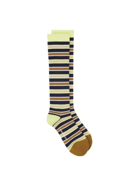 HENRIK VIBSKOV LINE SOCKS - DARK STRIPES