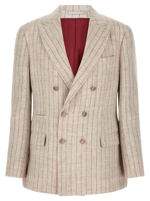 Brunello Cucinelli Brunello Cucinelli Men Pinstripe Twill Blazer