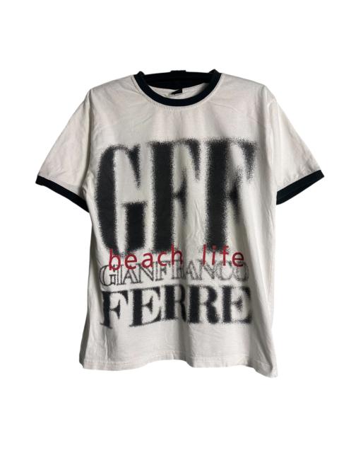 Other Designers 🔥RARE🔥Vintage Gianfranco Ferre Spell Out Ringer Shirt