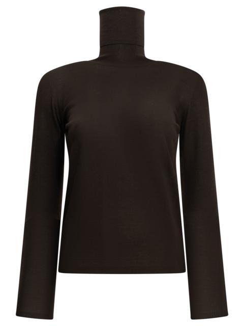 Max Mara Max Mara Virgin Wool Turtleneck Sweater Brown