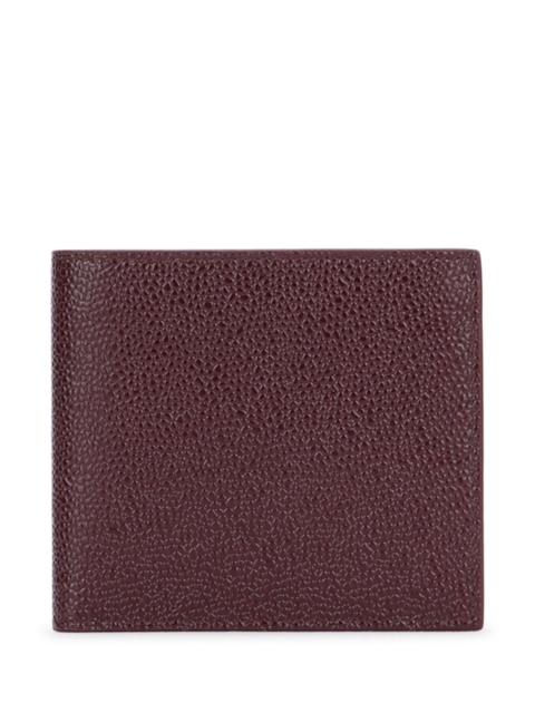 Thom Browne Thom Browne Men Billfold In Pebble Lucido Leather