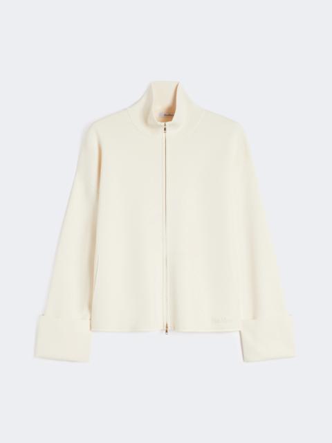 Max Mara Viscose crêpe yarn cardigan - IVORY