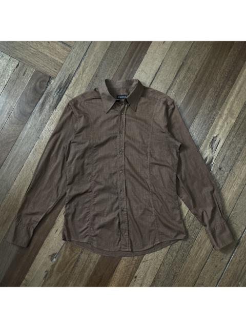 GUCCI Gucci Brown Button Up Shirt