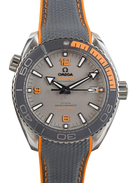 OMEGA Used Grey Dial Omega Seamaster Planet Ocean Titanium on Rubber Strap
