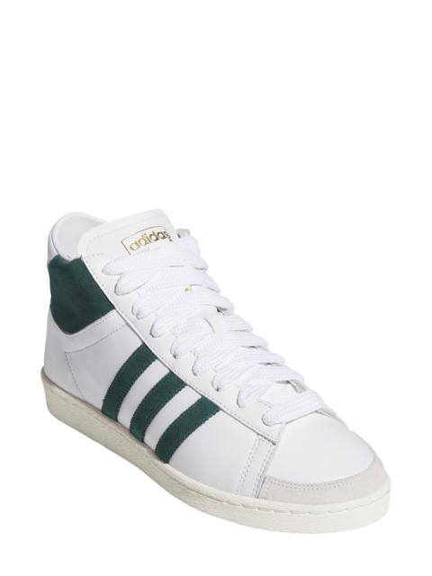 adidas adidas Gender Inclusive Jabbar Hi Basketball Sneaker in White/Ivy/Off White at Nordstrom