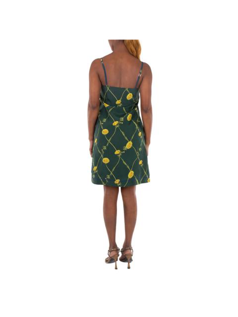 Burberry Burberry Dandelion Print Silk Dress