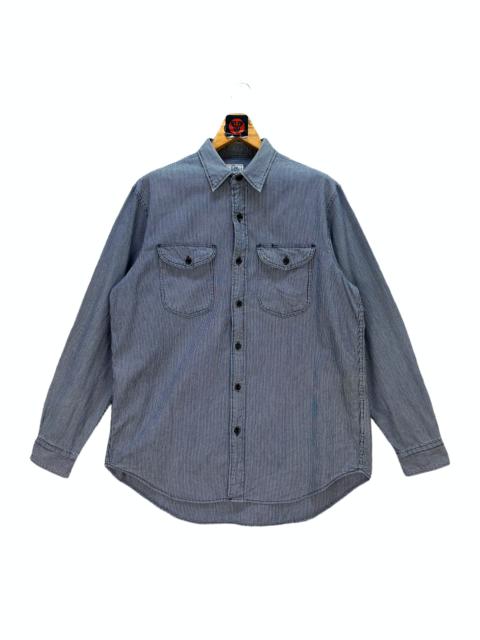 Other Designers LEE SANFORIZED HIKORI BUTTON UPS SHIRT #7547-152