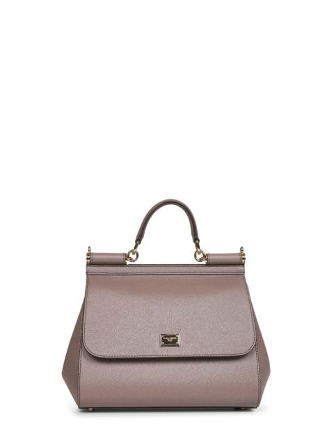 Dolce & Gabbana Dolce & Gabbana Women Taupe Large Sicily Handbag