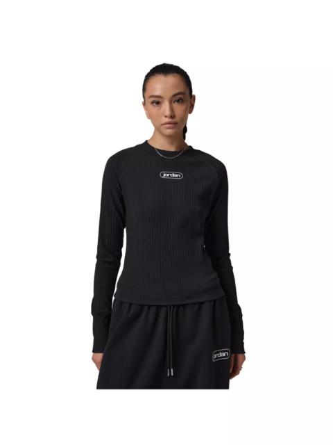 Jordan Women's Flight Long-Sleeve Top -Black