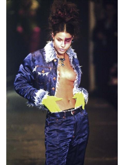 Jean Paul Gaultier Jean Paul Gaultier F/W 95’ Skull Print Satin Cropped Jacket