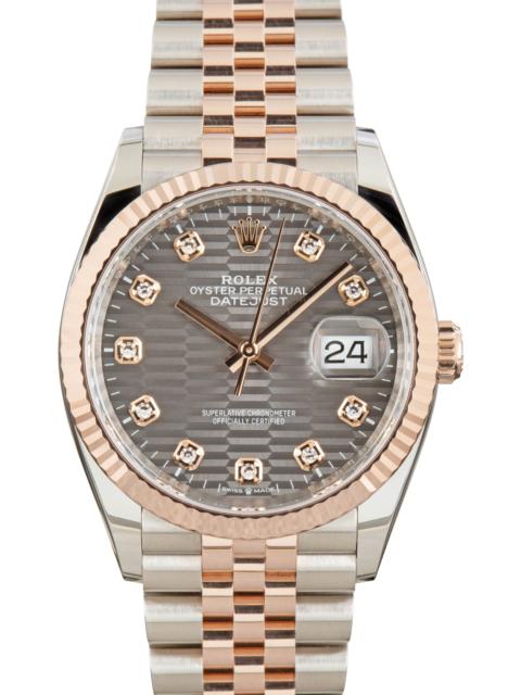 ROLEX Pre-owned Rolex Datejust 36 Ref 126231 Slate Fluted Motif Dial