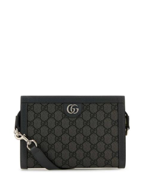 Gucci Men Gg Supreme Fabric And Leather Ophidia Crossbody Bag