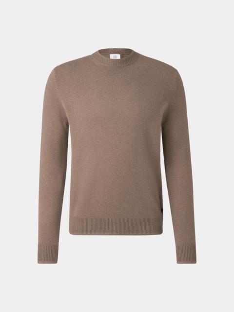 BOGNER Brendon cashmere sweater in Mud
