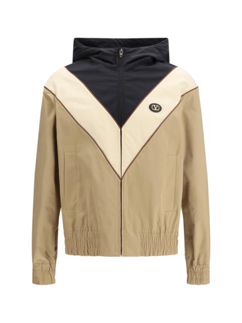 Valentino Valentino Nylon Hooded Windbreaker Jacket
