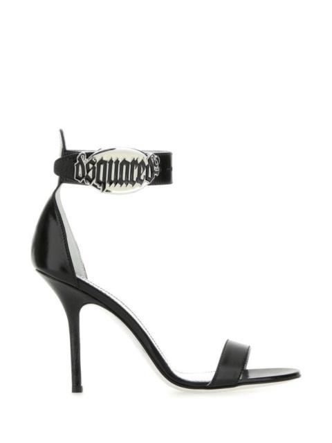 DSQUARED2 Dsquared Woman Black Leather Sandals