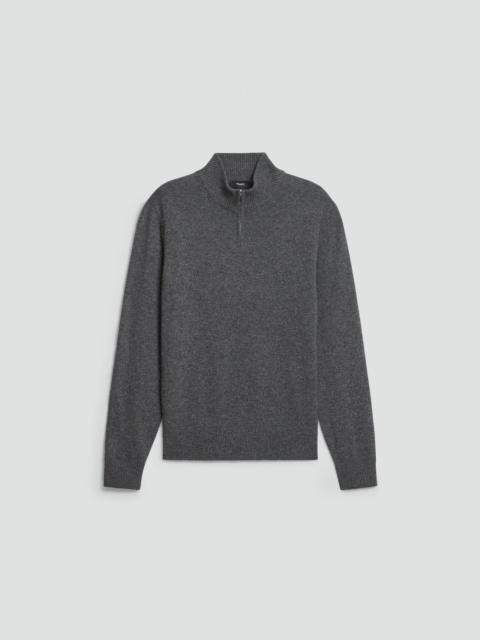 Theory Hilles Quarter-Zip Sweater in Cashmere
