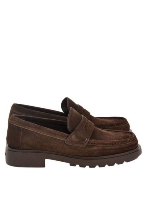FERRAGAMO Ferragamo Donny Suede Penny Loafers, Size 9 EE