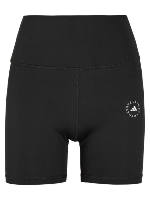 Stella McCartney Adidas X Stella Mccartney Logo-print Stretch-jersey Running Shorts