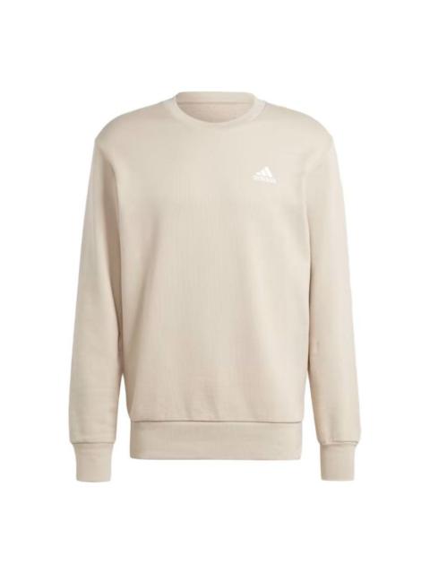 adidas adidas Logo French Terry Sweatshirts 'Beige' IJ6106