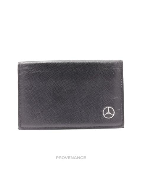 Other Designers Mercedes-Benz Logo West Germany Card Wallet - Black Leather