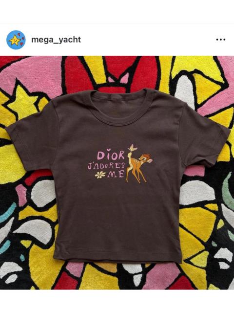 Other Designers Mega Yacht - MOUNTED COLLAR J’ADORE DiOR BAMBi BABY TEE CROPPED BOOTLEG