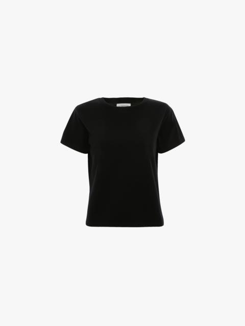 Victoria Beckham Shrunken Fit T-Shirt In Black