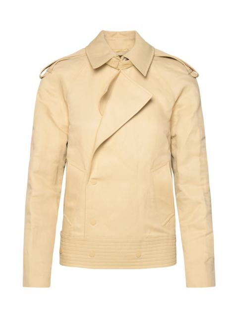 Beige Paper-fibre Blend Jacket