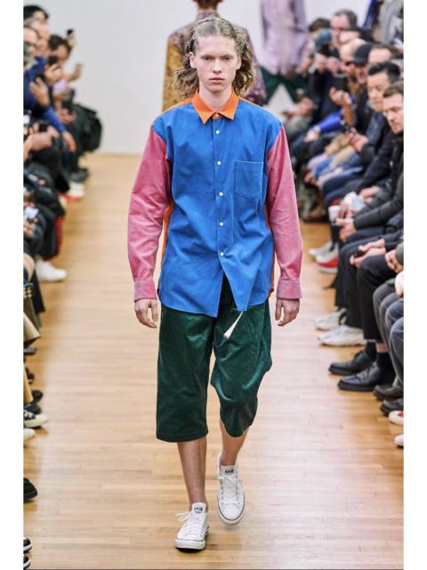 Fall 2019 Green Corduroy Oversize Cropped Pants
