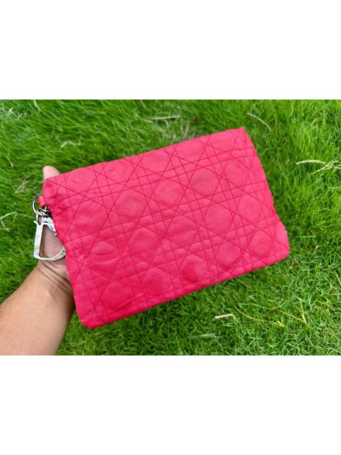 Dior Authentic Christian Dior Panarea Cannage Quilted Canvas