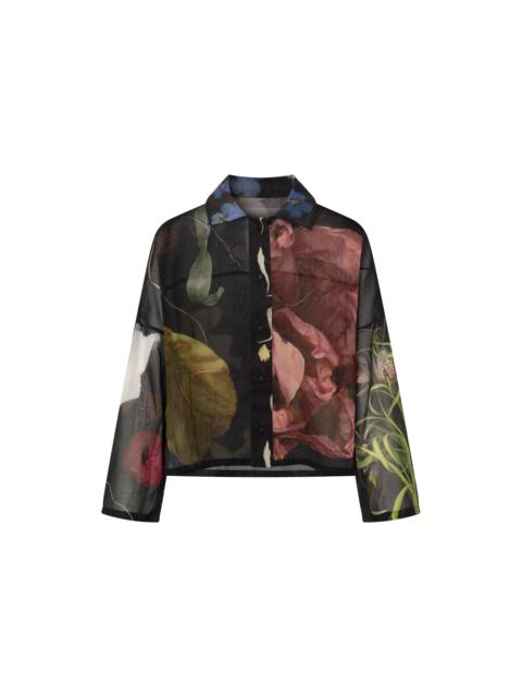 ANNTIAN SHIRT - PRINT C BIG FLOWERS/ BLACK