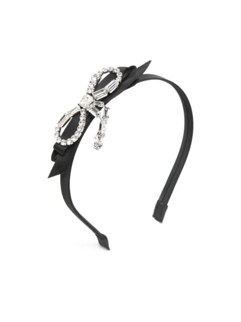 JIMMY CHOO crystal-bow headband